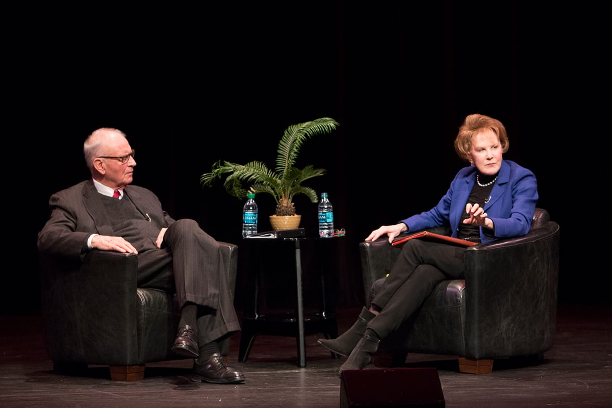 Former Indiana Congressman Lee Hamilton in conversation with former PBS NewsHour senior correspondent Margaret Warner.