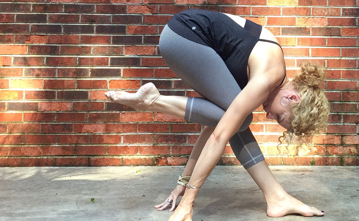Yoga instructor Samantha Eibling believes yoga is more than just good exercise. "Yoga slowly peels away the layers of identit