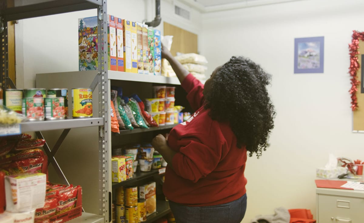 Mercedes Jones founded Crimson Cupboard to combat food insecurity on the Indiana University campus. The food pantry focuses o