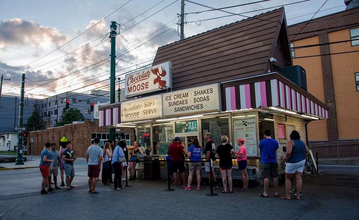 Many argue that The Chocolate Moose gives Bloomington a sense of place — that "unquantifiable, powerful idea" that a little b