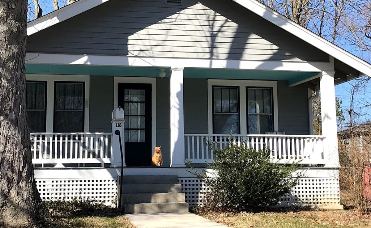 Front porches in Bloomington began to flourish in the early 1900s, when bungalows became the most common type of house being
