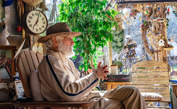 Andy Mahler at home at the Lazy Black Bear. | Photo by Raina Ricely