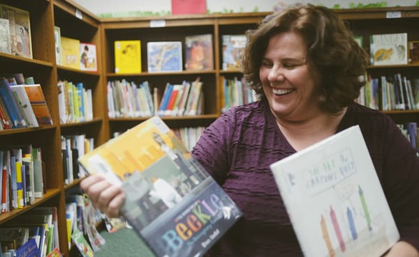 Mary D'Eliso, who has been the librarian at University Elementary School since 2004, shares some of her favorite children's b