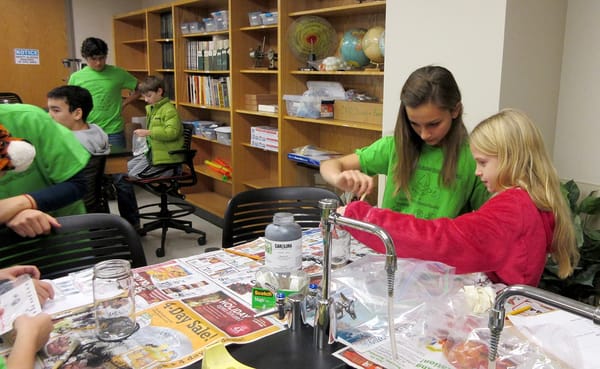 For six Saturdays each fall and spring, kids ranging in age from kindergarten to eighth grade take over college classrooms wh