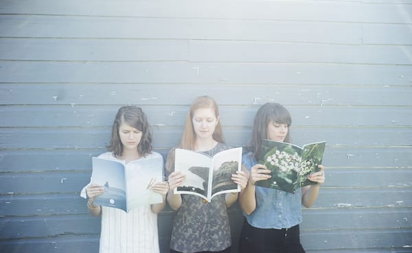 Working out of Bloomington and Chicago, "Driftless" magazine’s three-member publishing team includes (l-r) Anna Powell Teeter