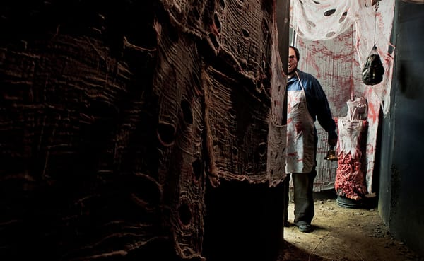 The Butcher at the Barn of Terror. | Photo by Adam Reynolds