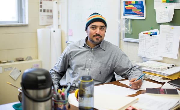 Cristian Medina, a poet, cook, IU researcher, and chess leader from Arica, Chile, moved to Bloomington in the mid-2000s. Pict