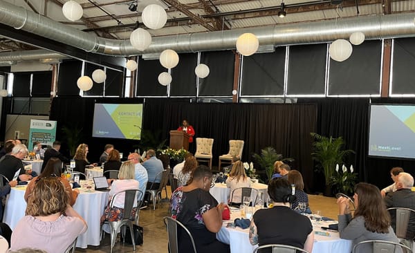 At a gathering of more than 100 diverse stakeholders in May, Michelle Gilchrist, President and CEO of Bloomington Health Foun