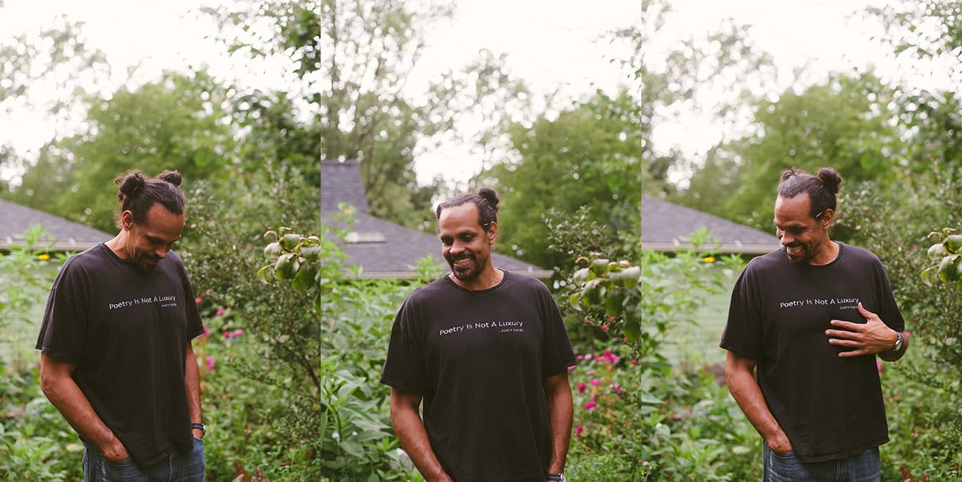 “I looked at the other people on the list and felt humble and glad,” Gay says of making the Longlist for the National Book Award for poetry. “There are incredible, incredible writers on the list. I’m floored. Some are new to me; some are folks I’ve known for years.” | Photo by Natasha Komoda