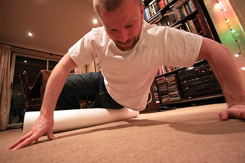 The body changes after your workout, so don't forget to stretch or use a foam roller. | Photo courtesy of <a href="https://www.flickr.com/photos/philgradwell/7339259310/" target="_blank">Phil Gradwell, Creative Commons</a>