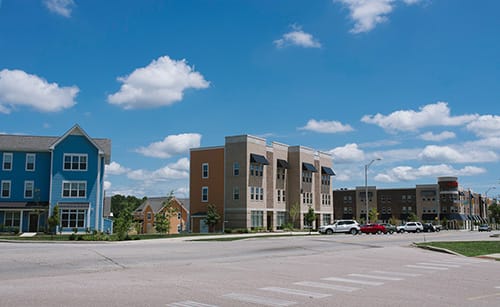New apartment complexes are sprouting 