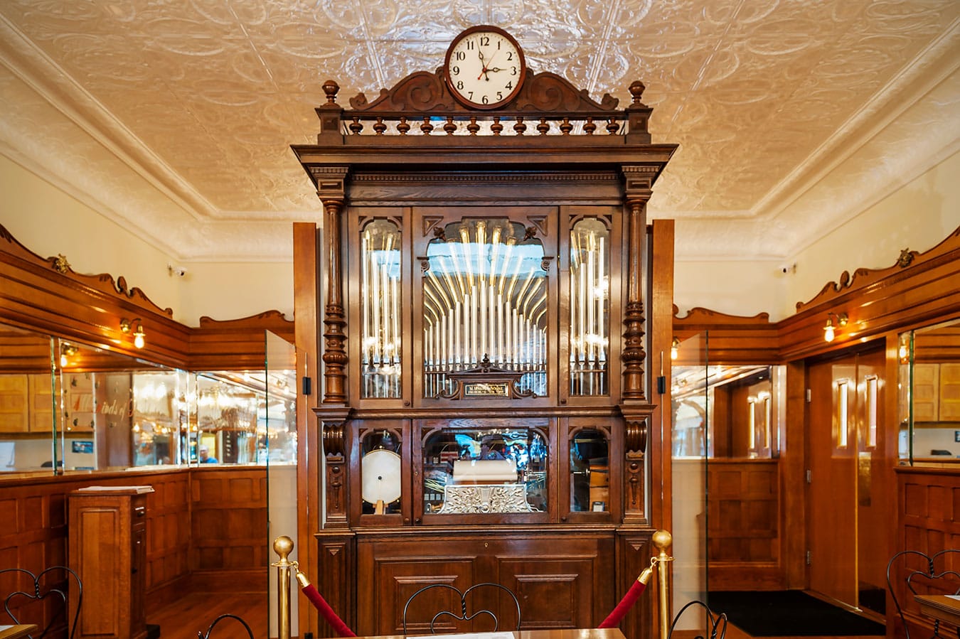 Welte orchestrion at Zaharakos. | Photo by Adam Reynolds