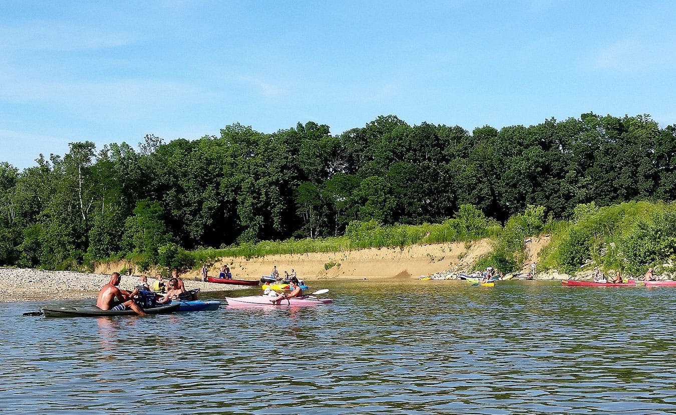 If you are looking for a river to party on while paddling, Waterford suggests the Whitewater River. | Photo by Michael Waterford