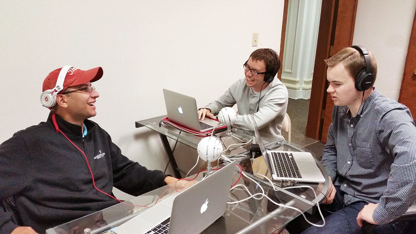 The Hoosier team: (l-r) Sam Beishuizen, Jordan Wells, and Stu Jackson. | Photo by Dason Anderson