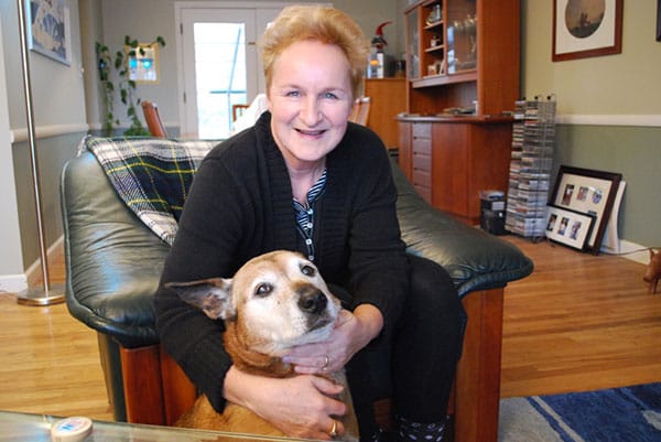 Oppenlander with her dog, Mocha. | Courtesy photo