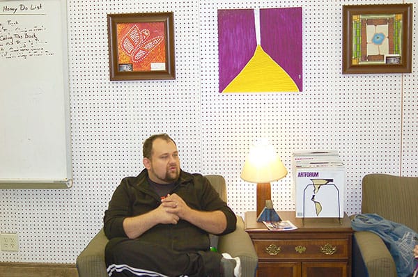 Artist Adam Nahas has led several arts efforts in Bloomington, including Dimensions Gallery, the MADE consignment shop and co-working space, and Artisan Alley. | Photo by Samuel Welsch Sveen