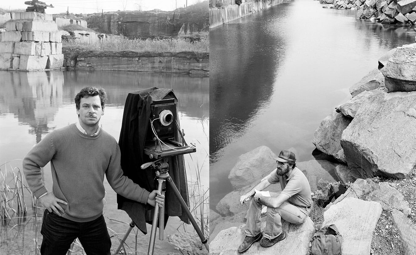 Jeffrey Wolin, left, and Scott Russell Sanders in 1983. | Photo left by Scott Russell Sanders; Photo right by Jeffrey Wolin