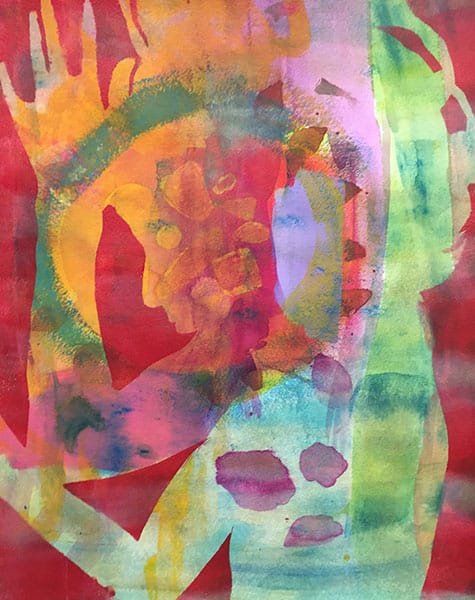 Sarah Pearce's "Untitled 1," acrylic on paper. | Image courtesy of Sarah Pearce