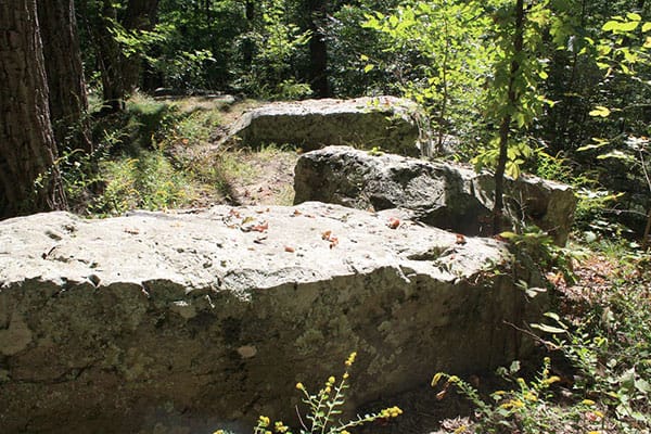 Indiana's Stonehenge on "Browning Mountain" near Elkinsville, Indiana. | Photo by Grayson Pitts