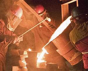 An iron pour. | Courtesy photo