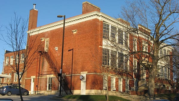 Edwin watched the I C Railroad from his classroom windows at the McCalla School near East 10th Street and North Indiana Avenue. | Photo by Nyttend