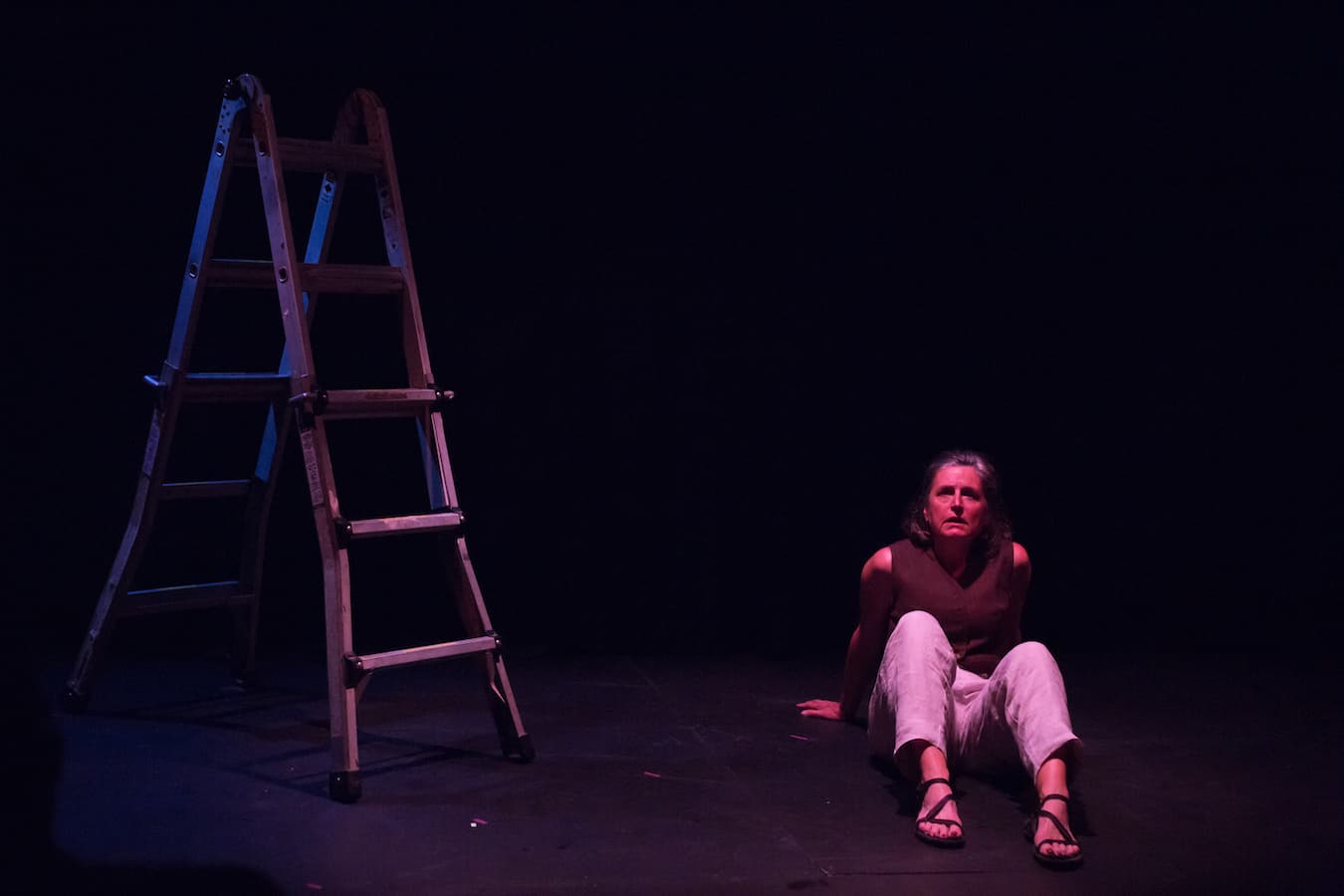 Now living in Chicago, Sobrer auditions regularly, which is a different process than what she was familiar with in Bloomington. “You never know what the next day will bring, but you have to be ready at all times,” she says. “You might get just 12 hours notice of an audition, so you have to be on-point.” Here, Sobrer performs in 2018 in a BrownPaperBox production of 'Everybody.' | Photo by Zach Dries
