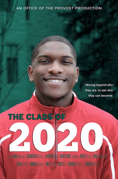 Movie poster of 'IU 2020' featuring Courtland Crenshaw