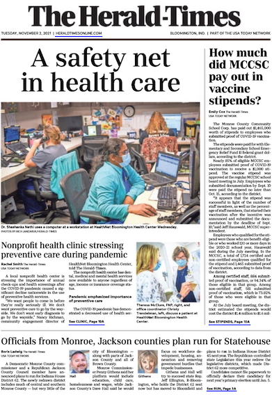 A family-owned media company, the Schurz Corporation, owned The Herald-Times for nearly 50 years before selling its newspapers to GateHouse Media. Ten months later, GateHouse bought Gannett Corporation and rebranded the company as Gannett. Calling itself a “digitally focused media and marketing solutions company,” Gannett owns The Herald-Times, Spencer Evening World, The Indianapolis Star, USA Today, and hundreds of other media outlets in 46 states.
