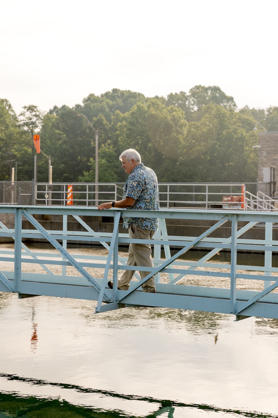 Kelson says water samples are taken every day throughout the utility’s distribution system, and water is tested every hour at the treatment plant. | Photo by Anna Powell Denton