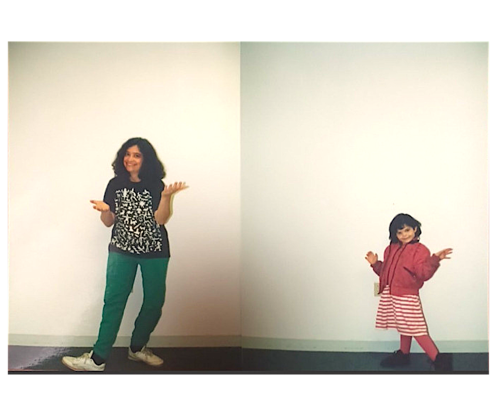 Susan Wolpert and Renae Lesser show off the new Funny Times office in Cleveland in the 1990s. | Courtesy photo