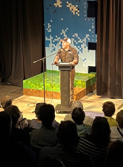Chad Rabinovitz, Artistic Director at Constellation Stage & Screen, announces the 2024–2025 Theatrical Season on April 30, 2024, at the Waldron Auditorium.