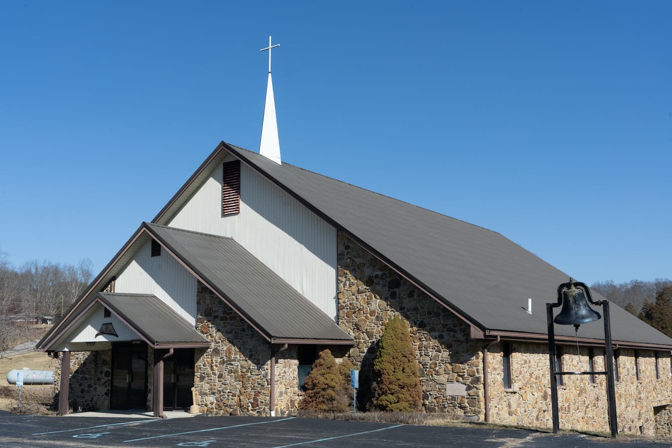 Harmony Palliative Arts Collective will open in the building that used to be Harmony Baptist Church. In starting the collective, Rick wants to make end-of-life care more accessible. | Photo by Alayna Wilkening