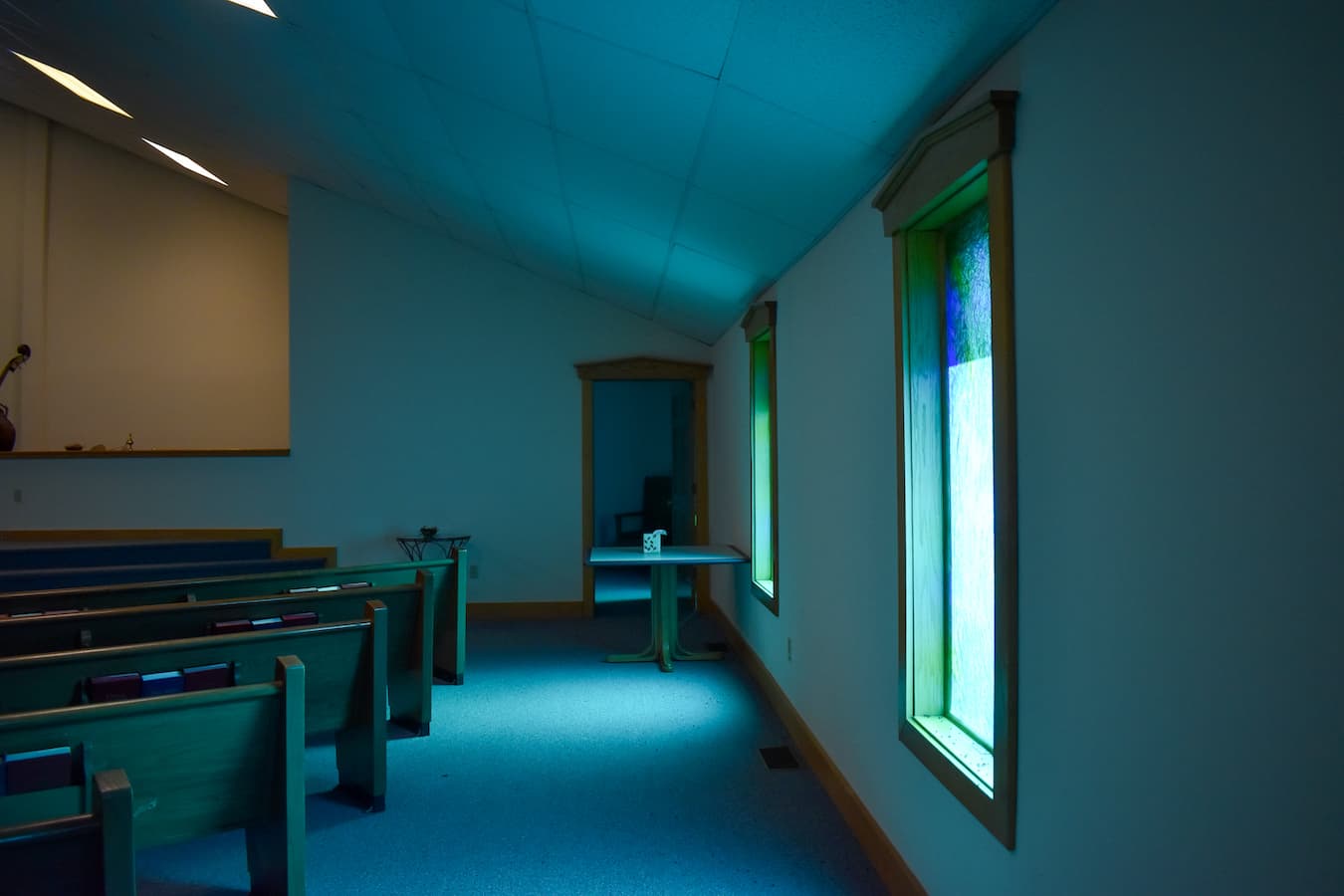 Rick plans to use the upper floor of Harmony as a support space for families. Different rooms serve the purposes of art therapy, meditation, massage and musical performance. | Photo by Haley Miller