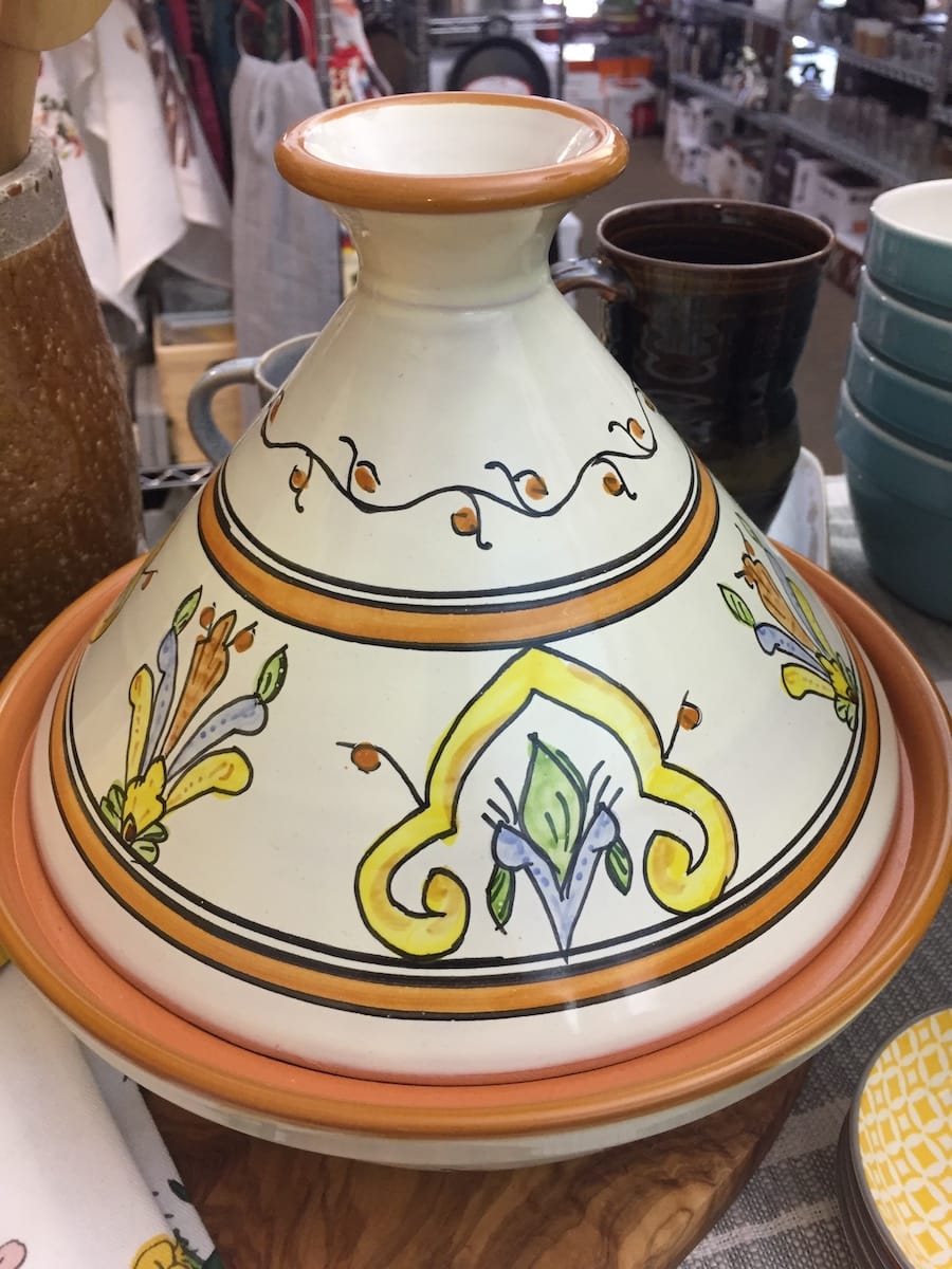 A tagine is a conical, earthenware pot originating from North Africa and used for slow cooking dishes, such as stews. | Photo by Limestone Post